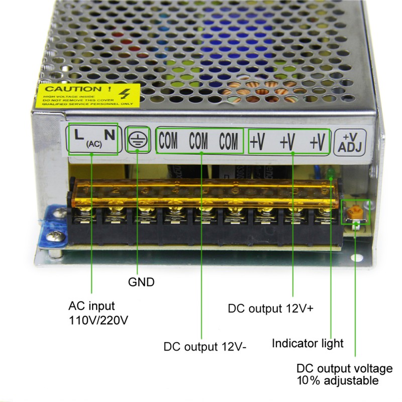 DC 12V 20A 240W Power Supply Transformer Switch AC 110V / 220V to